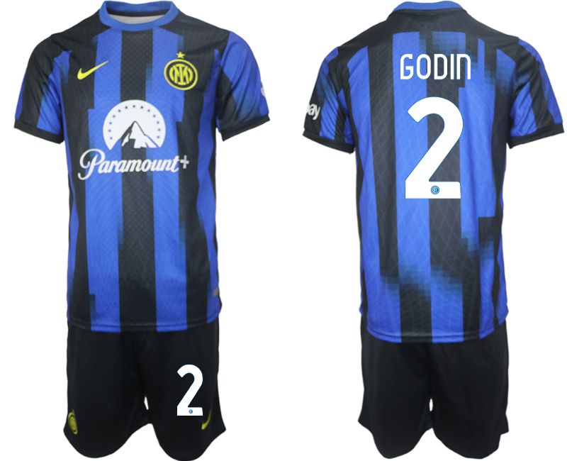 Men 2023-2024 Club Inter Milan home blue 2 Soccer Jersey